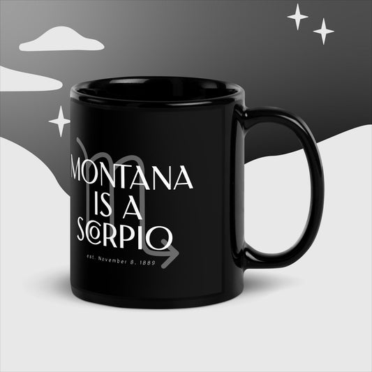 Montana/Scorpio Black Glossy Mug