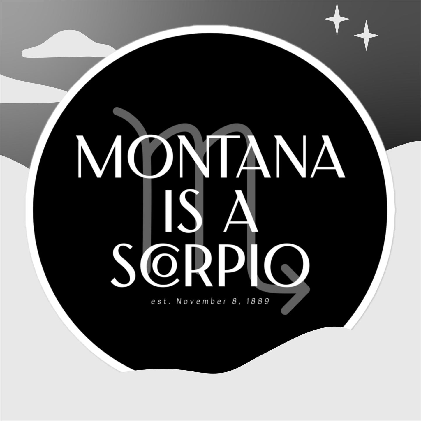 Montana/Scorpio Bubble-Free Sticker