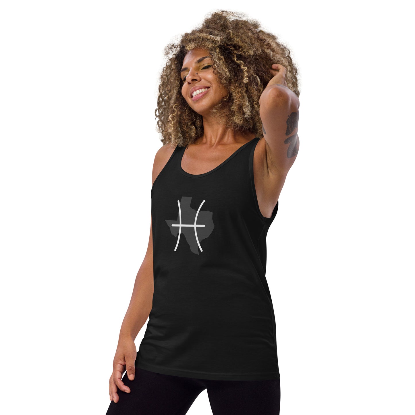 Texas/Pisces Tank Top (Zodiac/State)