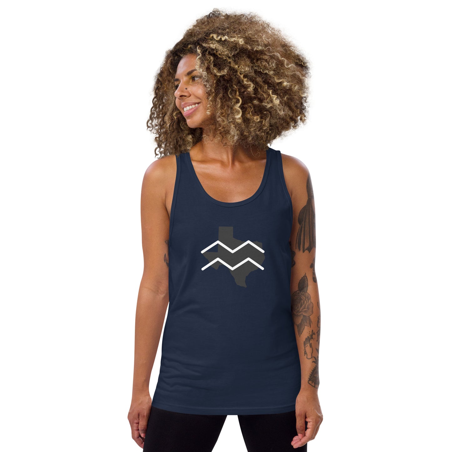 Texas/Aquarius Tank Top (Zodiac/State)