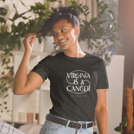 Virginia/Cancer Short-Sleeve Unisex T-Shirt