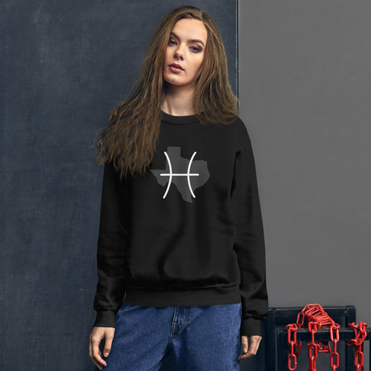 Texas/Pisces Unisex Sweatshirt (Zodiac/State)