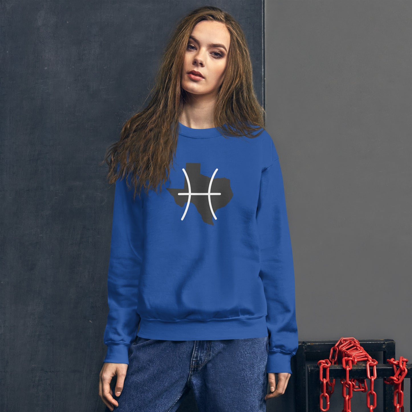 Texas/Pisces Unisex Sweatshirt (Zodiac/State)