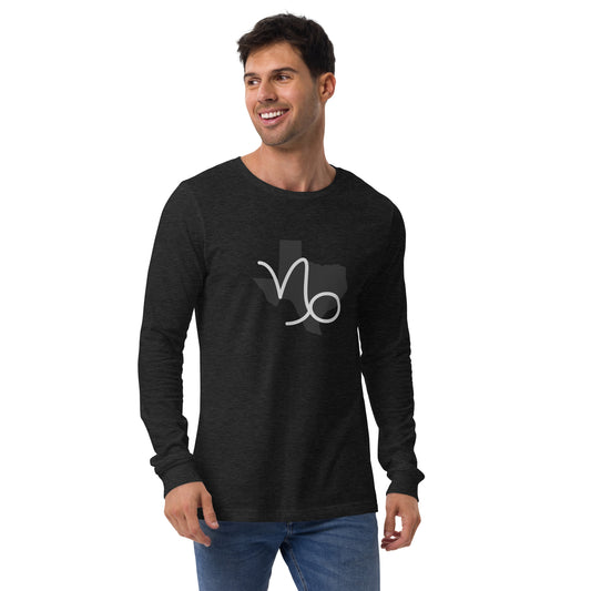 Texas/Capricorn Unisex Long Sleeve Tee (Zodiac/State)