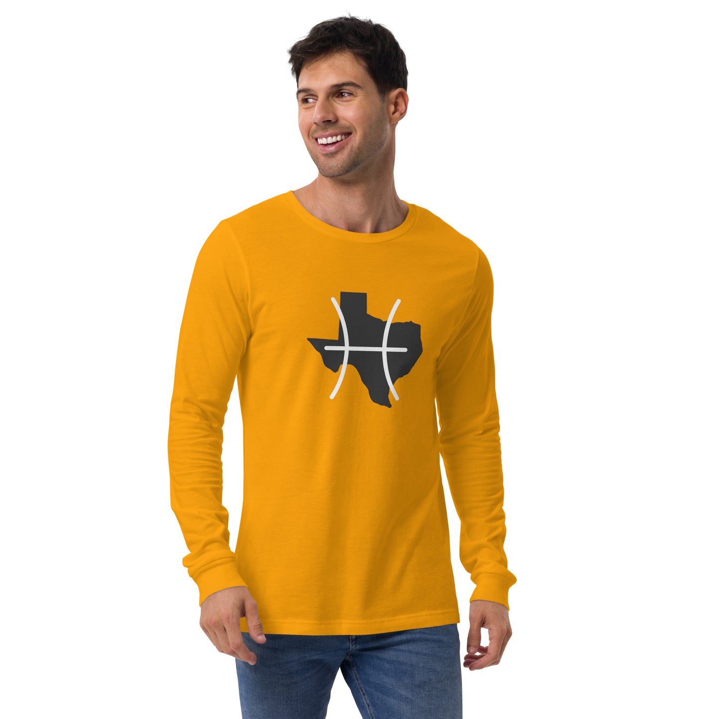 Texas/Pisces Unisex Long Sleeve Tee (Zodiac/State)