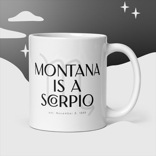 Montana/Scorpio White Glossy Mug